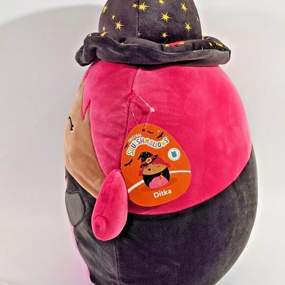 Squishmallow‎ KellyToy Ditka Pink Winking Witch BeWitched Girl 15" Plush 1401-2 - Picture 5 of 10